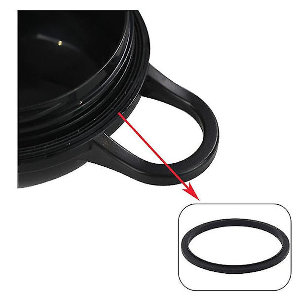2 kpl. Käännettävä, mehustimen varaosakannet NB1000W 1200W:lle, Sip & Seal -kannet NB1000W 1200W -sekoittimelle Black