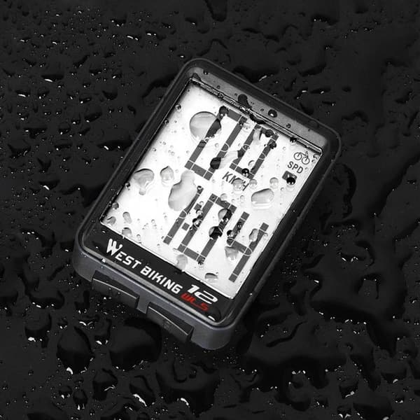 Cykelcomputer med tydelig display - Sort 92 92 black