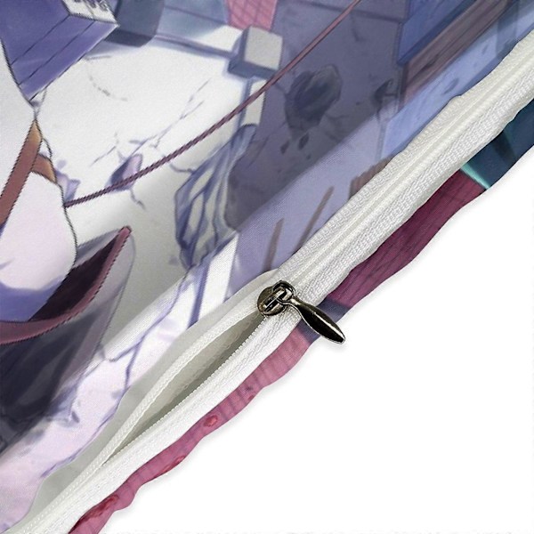 v1404 Attack On Titan Täcke Set Tjockt Mjukt 3 Delars Sängklädesset Året Runt Täcke med 2 Örngott för Vuxna Kvinnor Flickor Tonåringar Hem Rum Deco 135x200cm 53x78in