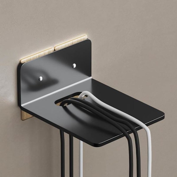 Floating Projector Wall Mount Shelf Security Camera Wall Shelf TV Boxes Router Floating Shelf Multifunctional Wall Mount Black 0.1
