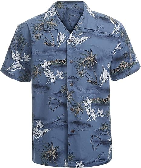 Hawaiiskjorter for menn, korte ermer