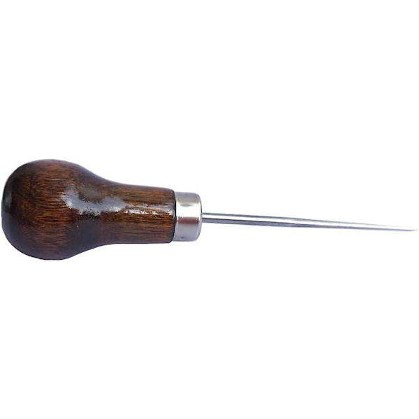 Trehåndtak skrape syl for hullpunchhull eller DIY håndlaget (Gourd syl) -1stk