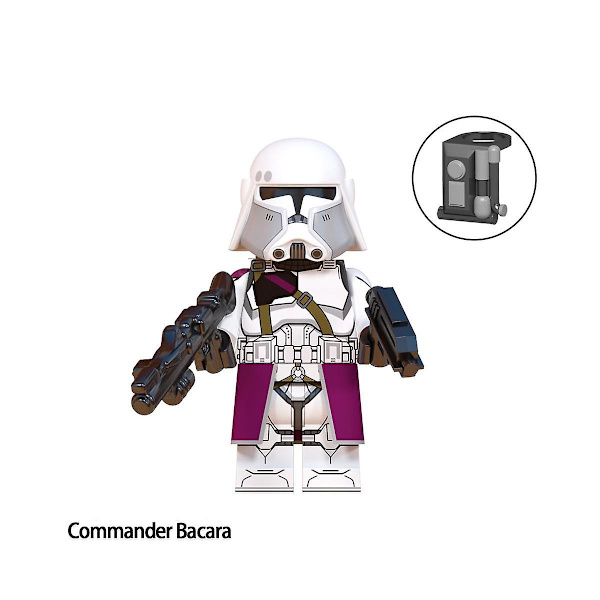 8 stk Star Wars Minifigures Byggeklosser Leker 1,77 Tommer Samling Klon Troopers Actionfigurer Sammenmonterte Byggesett