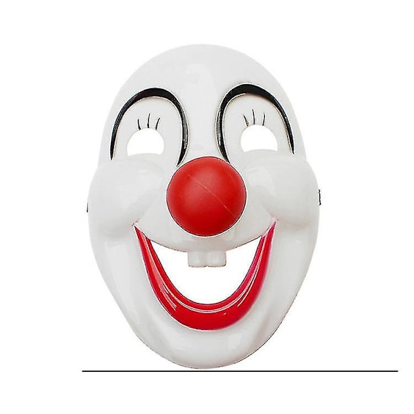 Halloween Clown Dress Up Clown Smiling Plastic Mask Funny Mask Halloween Masquerade Carnival Costume Prop Dress-up