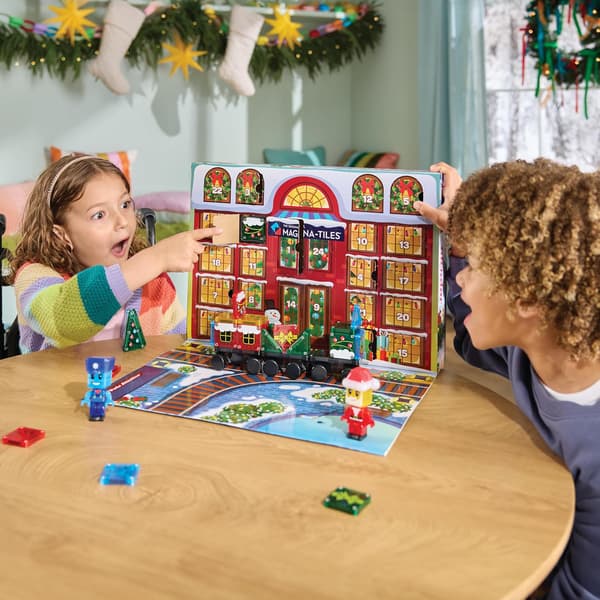 Magnetic Building Blocks Advent Calendar 2025 with 34 Pieces [ZHE]