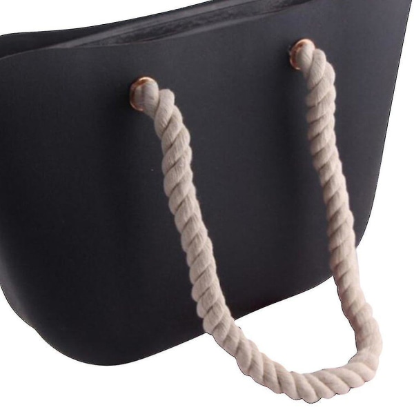 65cm Klassisk Mini Rephåndtak Med Lerretsinnsats Vanntett Veskebånd For Obag Veske Dame Håndveske Tilbehør Multifunksjon Black