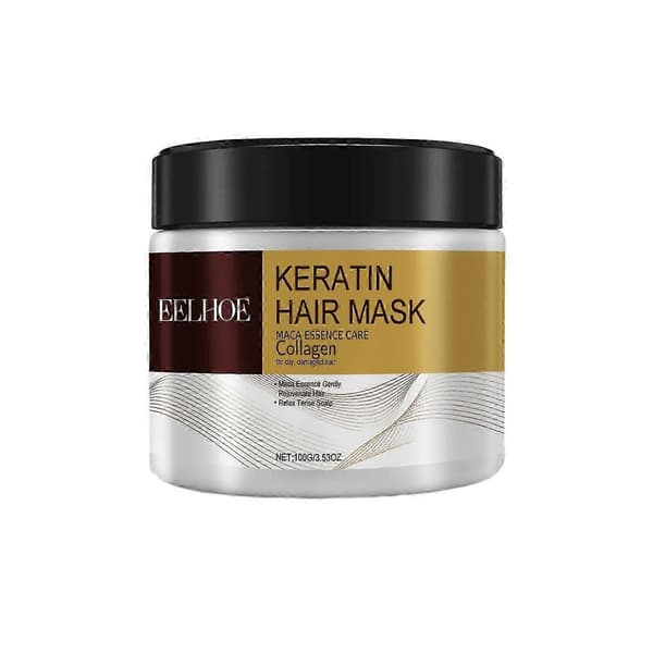 1-6x EELHOE Keratin Hårmaske 100g - Dybdegående Nærende Behandling til Beskadiget Hår 6PCS