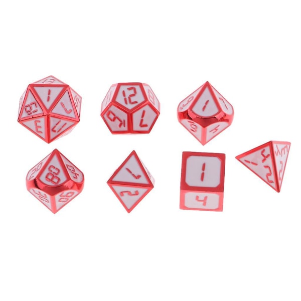 7 st legerade polyedriska set för bordsspelstillbehör A