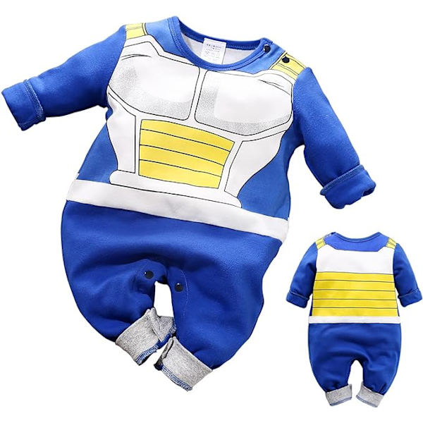 Vastasyntyneen vauvan poikien ja tyttöjen lyhythihainen sarjakuva Onesies Jumpsuit Sininen, Oranssi, 1-24 kuukautta 59 Blue