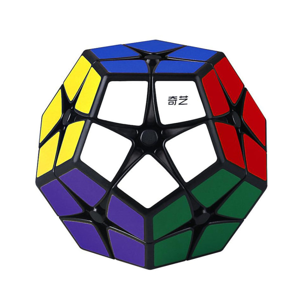 Qiyi 2x2 Megaminx Magisk Terning 12 Ansigter Dodekaeder Puslespil Læring Legetøj Qiyi Speed Cube Til Børn Gaver Black