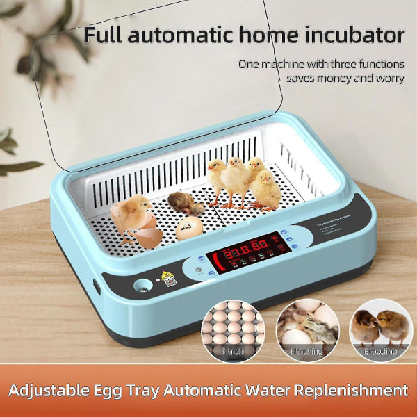9/12/15/64 Æg Inkubatorer Til Kyllinger, Inkubatorer Til Udklækning Æg Automatisk Temperatur Overvågning