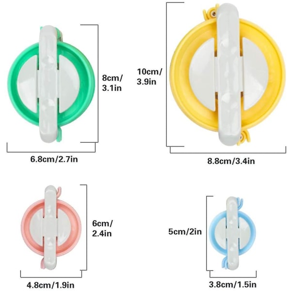 4 stk. Pom Pom Maker, 4 størrelser Pompom Making Tool Set Diy Fluff Balls Strikkehåndværk Værktøjssæt til børn og voksne