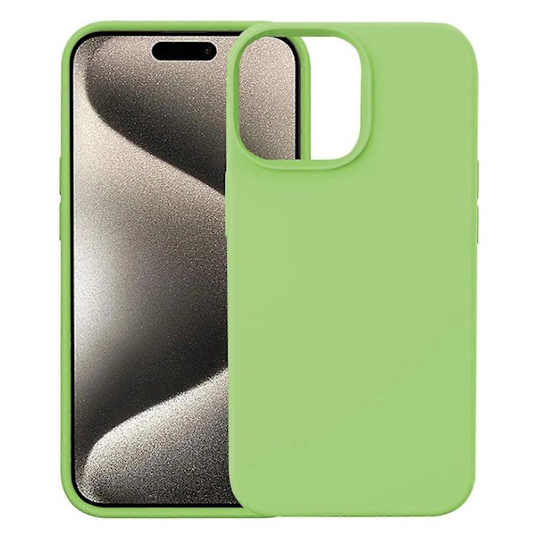 KALEBOL KLB-YTGJ001 iPhone 16 Pro -kuori, Kiinteä Väri, Nestemäinen Silikonikuori + PC-Puhelin Kotelo - Multicolor Green