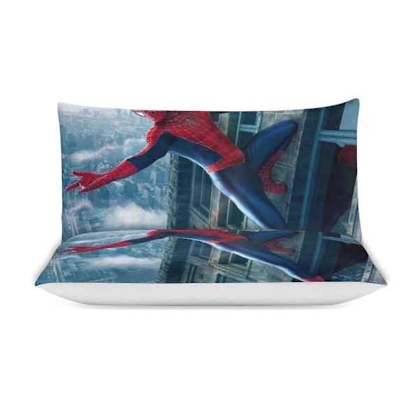v828 Spider-Man 3-delt sengesett for enkeltseng - Inkluderer 1 enkelt dyne og 2 putetrekk - Falmebestandig mikrofiber - Spider io828 135x200cm 53x78in