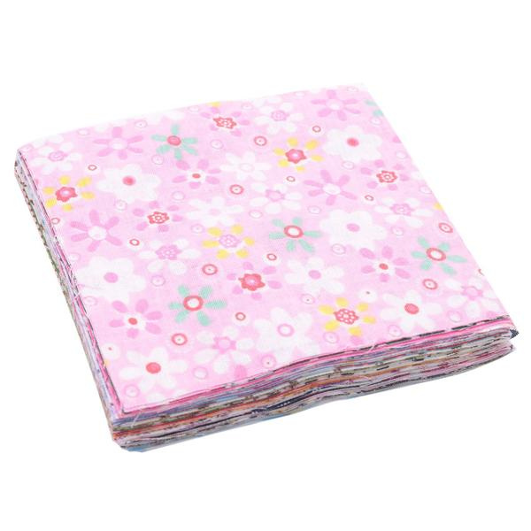 Fabric Squares Patchwork Craft Cotton Material Batiks Assorted Squares Bundle, 10 X 10cm, 50-Pack