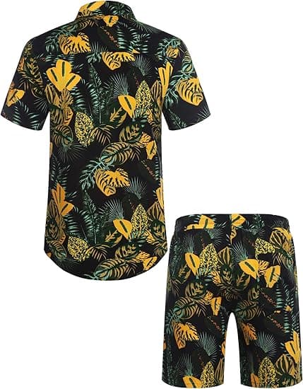 2-delt hawaiiansæt til mænd