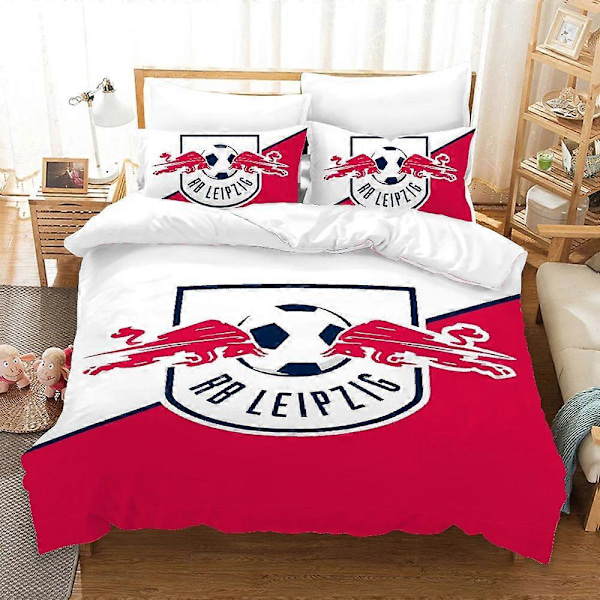 v95 Sängkläder Dubbelt Täcke Sängkläder Set Påslakan Set Drottning Täcke Set Örngott Täcke Örngott Set RB L-leipzig 3-delars 135x200cm 53x78in