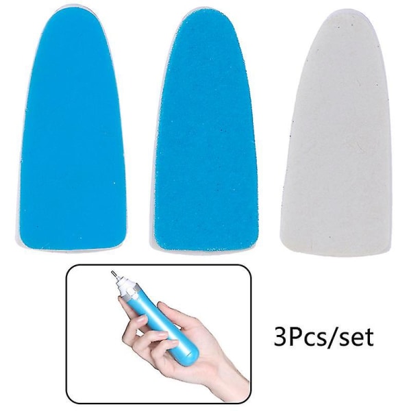 Replacement Heads 3bits Electric Nail File Machine Nail Pedicure Buffer Tool Kit Good