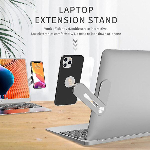 Magnetisk holder Justerbar Side Mount Clip til Laptop Udvidelse Stativ
