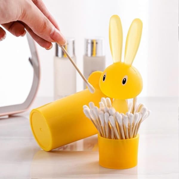 Toothpick Storage Box Large Capacity Dustproof Self-picking Rabbit Toothpick Holder For Home Fast Blue Blue