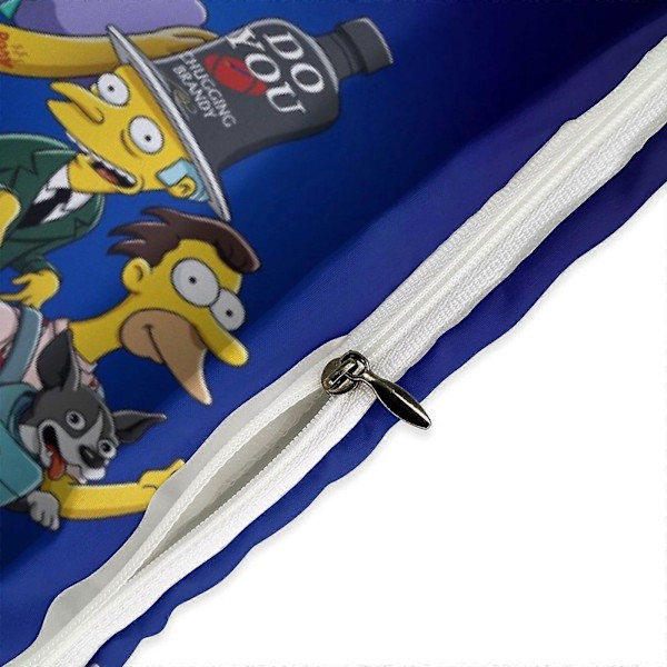 x240 The Simpsons 3-delt sengetøysett Varmt og komfortabelt mykt dynetrekk sengesett med 1 dynetrekk og 2 putetrekk for soverom b240 135x200cm 53x78in