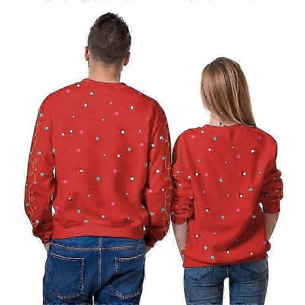 Festlige jule-T-shirts - Langærmet pullover til kvinder og mænd SB102-015 M