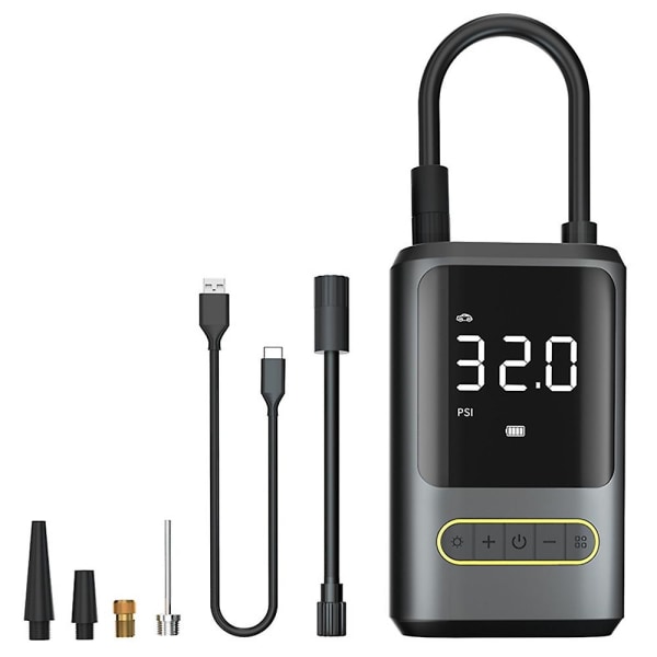 ATJ-8466 17MM Luftcylinder Dæk Pumpe Luft Kompressor Mobiltelefon Oplader Powerbank