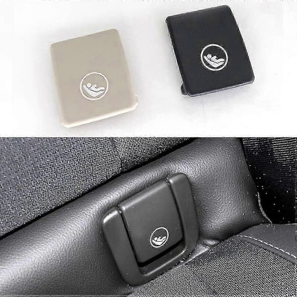 Bil bagkrog Isofix-dæksel til V60 V90 XC40 XC60 S60 S90 - 2x sort børnesikring