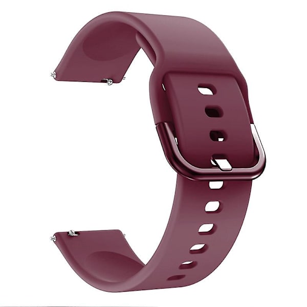 22mm för Huawei Watch Gt2e/gt/gt2 46mm silikonarmband Wine Red