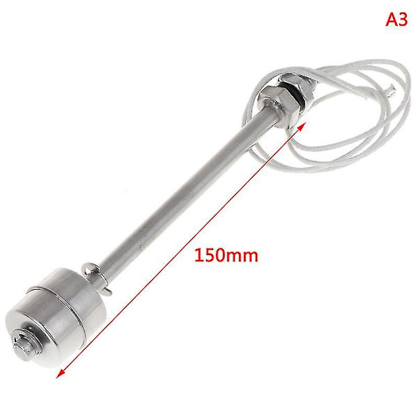 Mini Indikator Vertikal Vattennivå Sensor Rostfritt Stål Flytbrytare 150mm