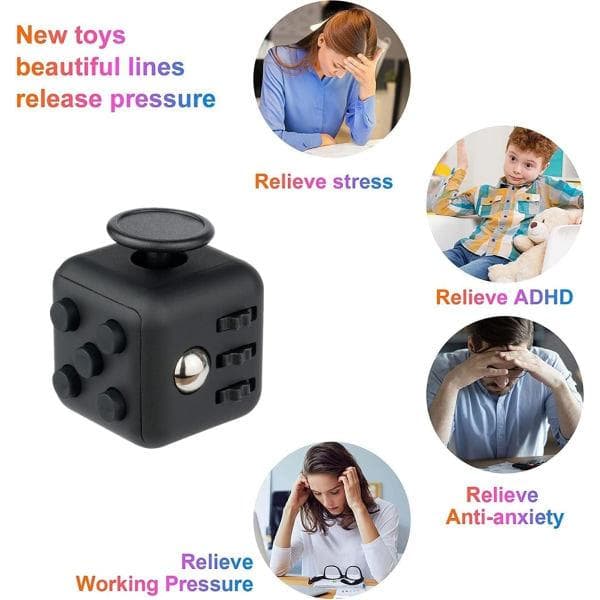 3-pak legetøjssæt til ultimativ stresslindring - Sensorisk legetøjssæt med Fidget Pad, Infinity Cube og Controller - Perfekt kontorgave til børn