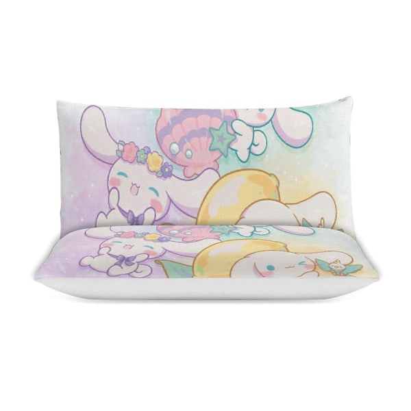v1025 Cinnamoroll Täcke Set Tjockt Mjukt 3 Delars Sängklädesset Året Runt Täcke med 2 Örngott för Vuxna Kvinnor Flickor Tonåringar Hem Rum Inredning io 240x260cm 94x102in