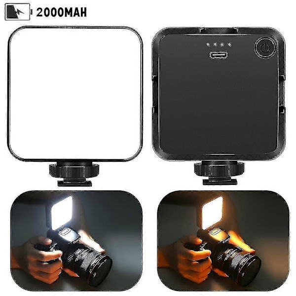 Videon suoratoistolähetinvalo 2500k-6500k 5w led-lamppu älypuhelimelle tabletille kannettavalle tietokoneelle mini vlog täyttövalo selfie-videolle