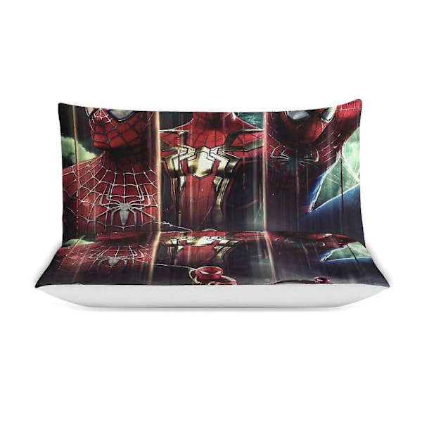 v275 Spider-Man 3-delat Bäddset för Enkelsäng - Inkluderar 1 Enkelt Täcke och 2 Örngott - Färgbeständig Mikrofiber - Spider io275 135x200cm 53x78in