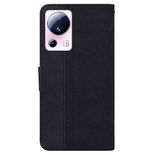 Xiaomi 13 Lite -suojakotelo iskunkestävällä kolikkotaskulla ja telineellä - Musta