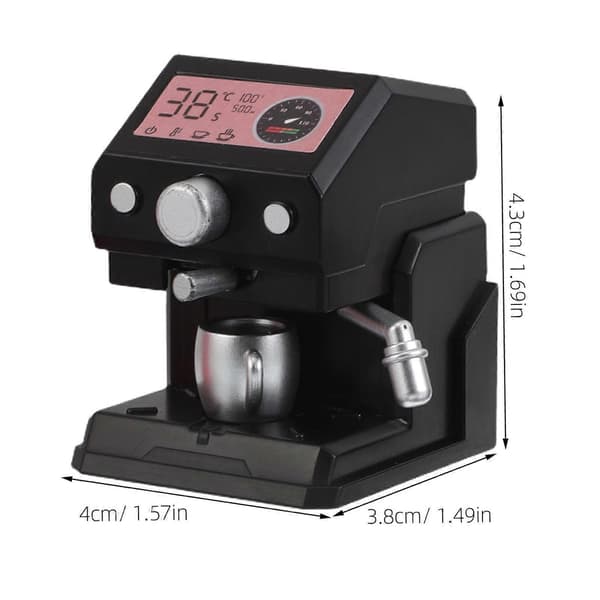 Kaffehusmodel Miniature til Dekoration 1 Sæt Realistisk Plast Dukkehusindretning