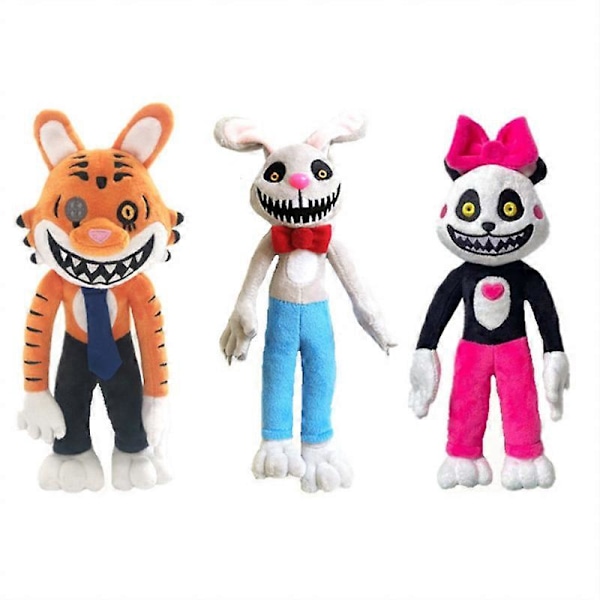 \"28 cm Skräckspel Mr. Hopp's Playhouse 2 Plyschdocka Tecknad Figur Kanin Mr Hopp Kawaii Mr Hopp Miss Bo Figur Leksak Jul\" Crimson