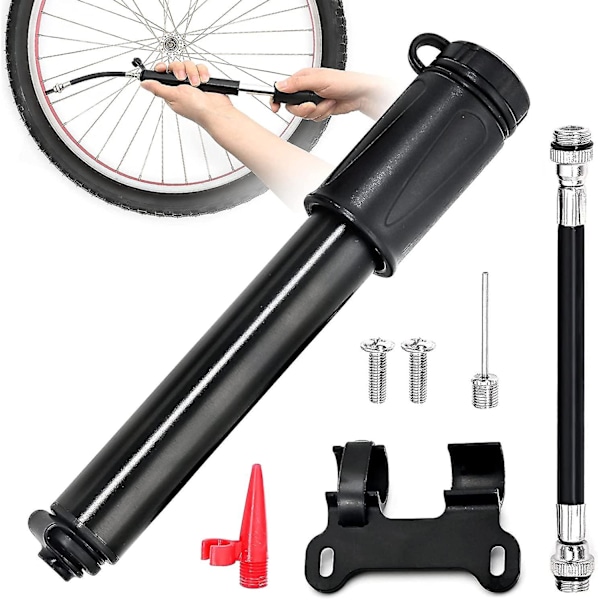 Bicycle Pump, Portable High Pressure Mini Hand Pump, For Road Bike And Presta And Schrader