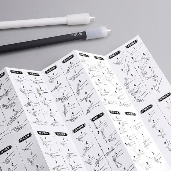 Ny roterende pen roterende spilkuglepen Glowing White