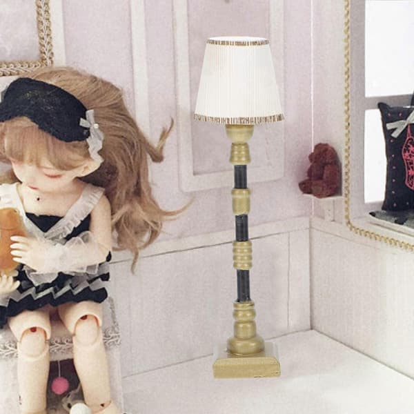 Realistisk lampemodel til 1 stk. minihus-scene rekvisit