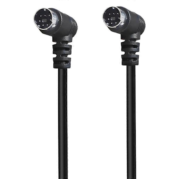 1,8m Mini DIN 7-polet S-Video Kabel Albue Han til Albue Han Audio Video Overførselskabel