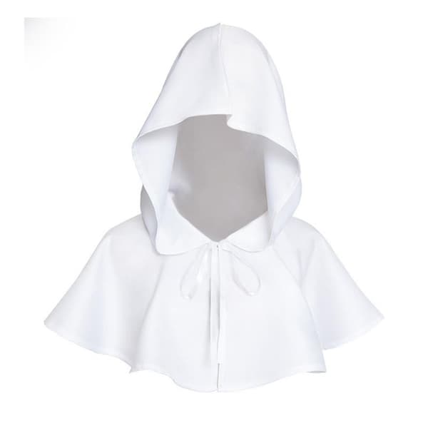 Halloween Hette Kappe Sjal Polyester Middelalderhette Hatt Fotorekvisitter White
