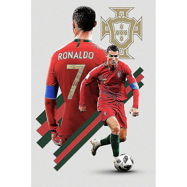 Cr 37# Cristiano Ronaldo Fotbollsstjärna Affisch Stor Storlek Tapetklistermärke 60*40cm
