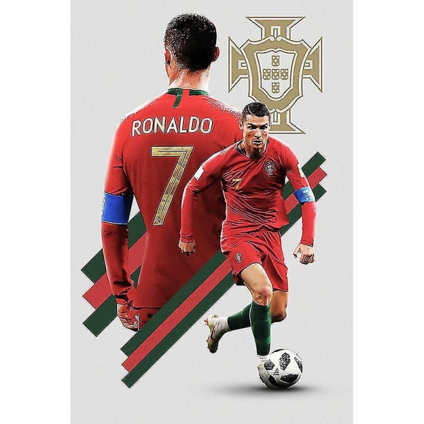Cr 37# Cristiano Ronaldo Fotbollsstjärna Poster Stor storlek Tapetdekal 60*40cm