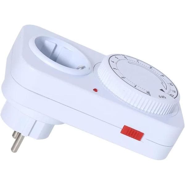 Timer Switch Mechanical Timer Socket 12-Hour Timing Power Off Time Control Switch Power Outlet 16A 3680W Lamp Pump Time Relay