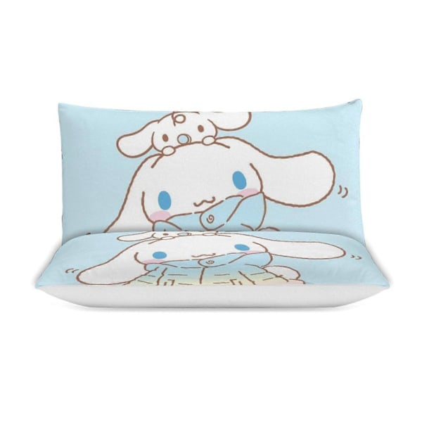 v1372 Cinnamoroll Dynesett Tykkere Mykt 3-delt Sengesett Helårs Dynetrekk med 2 Putetrekk for Voksne Kvinner Jenter Tenåringer Hjem Rom Dekor io 200x200cm 78x78in