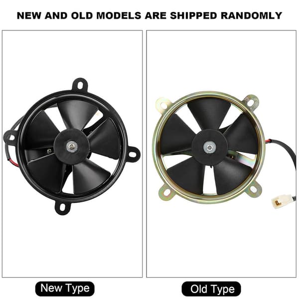 ATV-blæser 12V Blæser Sort Abs Rustfrit stål 12V Elektrisk køleblæser 6In Reversibel Pasform Til ATV Atv 150Cc 200Cc