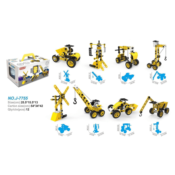 Læringsbyggesæt til STEM-læring, byggeklodser til førskolebørn, ingeniørlegetøj, kreativt sæt, gave til drenge i alderen 5, 6, 7, 8, 9, 10+ år