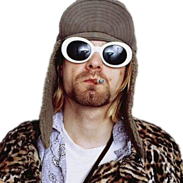 Cool Nirvana Kurt Cobain Style Clout Sunglasses. White