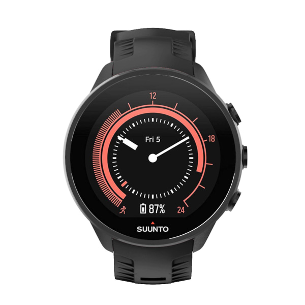 Sports Silikone Udskiftningsarmbåndsrem til Suunto- 9/7 Baro Smart Watch Black